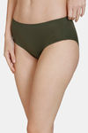 Zivame Low Rise Full Coverage No Visible Panty Line Hipster - Dark Green — thumbnail 4